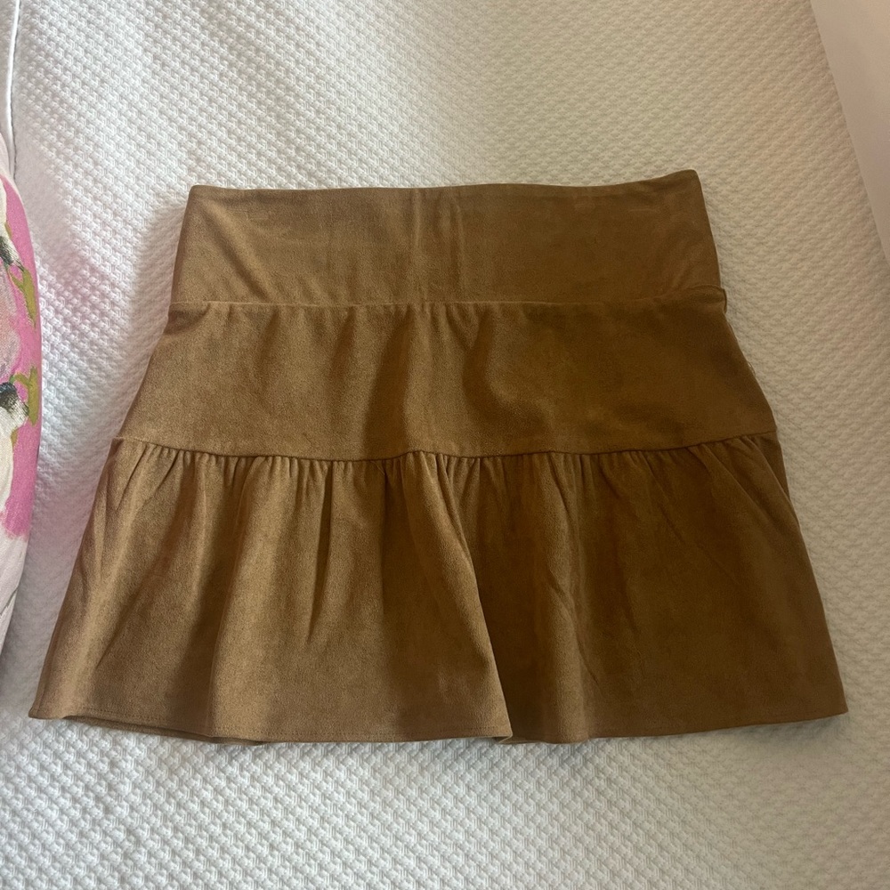 Shug Suede Mini Skirt